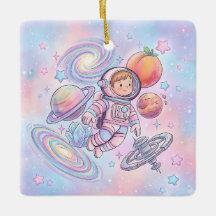 Benutzerdefinierter Name Kleiner Astronaut Junge W