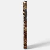 Benutzerdefinierter Name Kunstleder Abstrakter Min Case-Mate iPhone Hülle (Rückseite / Links)
