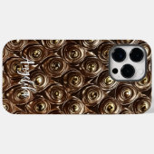 Benutzerdefinierter Name Kunstleder Abstrakter Min Case-Mate iPhone Hülle (Rückseite (Horizontal))