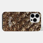 Benutzerdefinierter Name Kunstleder Abstrakter Min iPhone Hülle (Rückseite (Horizontal))