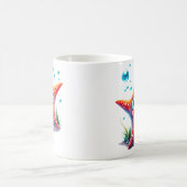 Benutzerdefinierter Name Lächeln Orange Starfish L Kaffeetasse (Mittel)