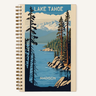 Benutzerdefinierter Name Lake Tahoe Notizblock