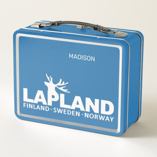 Benutzerdefinierter Name LAPLAND Metall Brotdose (Rückseite)