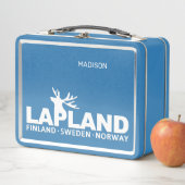 Benutzerdefinierter Name LAPLAND Metall Brotdose (Beispiel)