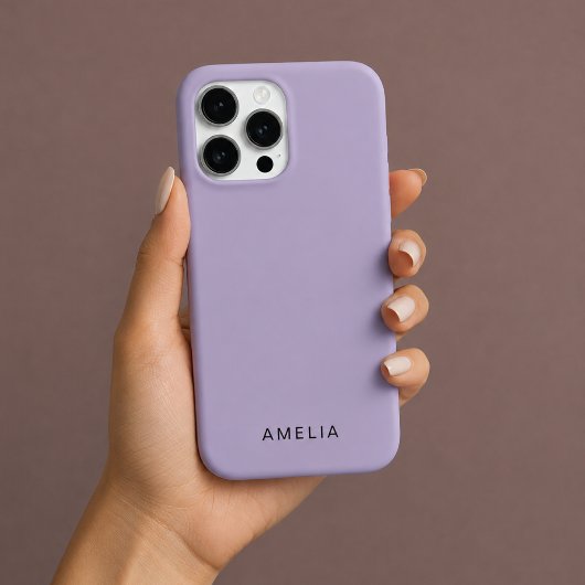 Benutzerdefinierter Name Lavendel-Farbiger iPhone- iPhone Hülle