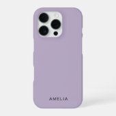 Benutzerdefinierter Name Lavendel-Farbiger iPhone- iPhone Hülle (Rückseite)