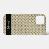 Benutzerdefinierter Name Leopard-Hautmuster Case-Mate iPhone Hülle (Rückseite (Horizontal))