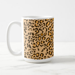 Benutzerdefinierter Name Leopard-Tierdruck-Klassik Kaffeetasse