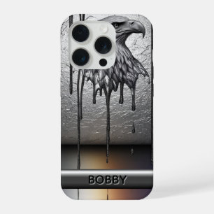 ✨ Benutzerdefinierter Name Liquid Gold Adler Icon  iPhone 15 Pro Hülle