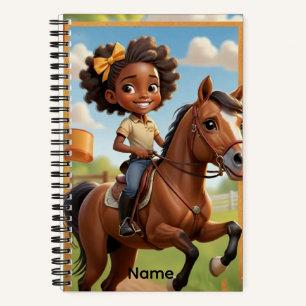 Benutzerdefinierter Name Little Rider, Big Dreams Notizblock