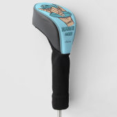 Benutzerdefinierter Name & Location Surf Shaka Golf Headcover (angewinkelt)