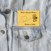 Benutzerdefinierter Name Love Bee Button (Insitu)