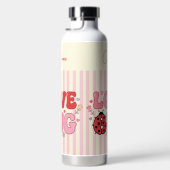 Benutzerdefinierter Name Love Bug Valentinstag Mar Trinkflasche (Rechts)