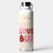 Benutzerdefinierter Name Love Bug Valentinstag Mar Trinkflasche (Rückseite)