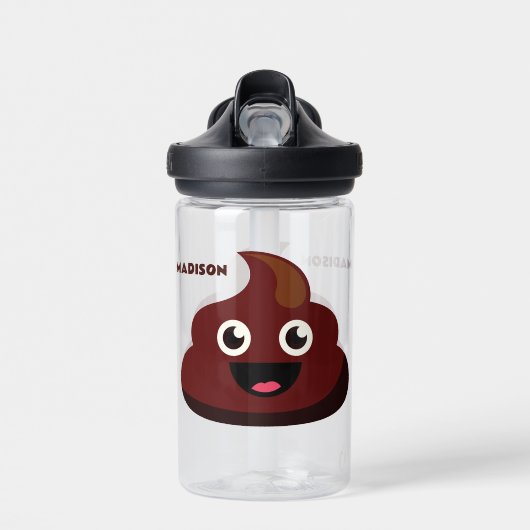 Benutzerdefinierter Name Lustiger POOP Trinkflasche (Vorne)