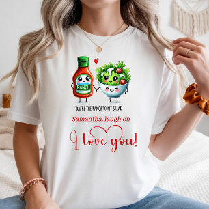 Benutzerdefinierter Name Lustiges Lebensmittel Fra T-Shirt
