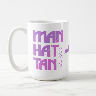 Benutzerdefinierter Name Manhattan New York Kaffeetasse