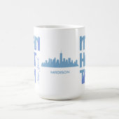 Benutzerdefinierter Name Manhattan New York Kaffeetasse (Mittel)