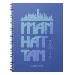 Benutzerdefinierter Name Manhattan New York Notizblock