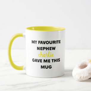 Benutzerdefinierter Name Mein Lieblingsneffe hat m Tasse