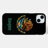 Benutzerdefinierter Name Mexikanischer Adler Case-Mate iPhone Hülle (Rückseite (Horizontal))