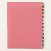 Benutzerdefinierter Name Minimalistisch Eine Farbe Planer (Rückseite)