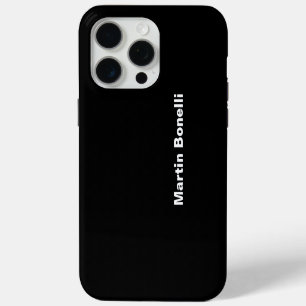 Benutzerdefinierter Name Minimalistisches Modernes iPhone 15 Pro Max Hülle