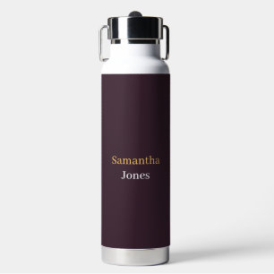 Benutzerdefinierter Name minimalistisches modernes Trinkflasche