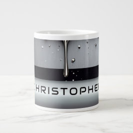 Benutzerdefinierter Name mit tropfendem flüssigem  Jumbo-Tasse