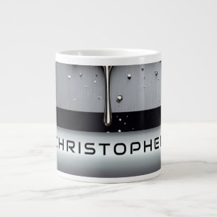 Benutzerdefinierter Name mit tropfendem flüssigem Jumbo-Tasse
