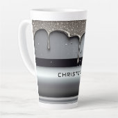 Benutzerdefinierter Name mit tropfendem flüssigem  Milchtasse (Linke Ecke)