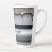 Benutzerdefinierter Name mit tropfendem flüssigem  Milchtasse (Rechts)