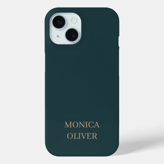 Benutzerdefinierter Name modern minimalistisch pro Case-Mate iPhone Hülle (Rückseite)