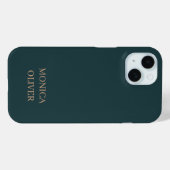 Benutzerdefinierter Name modern minimalistisch pro Case-Mate iPhone Hülle (Rückseite (Horizontal))