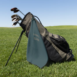 Benutzerdefinierter Name modern minimalistisch pro Golfhandtuch