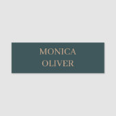 Benutzerdefinierter Name modern minimalistischer P Namensschild (Vorderseite)