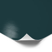 Benutzerdefinierter Name modern minimalistischer P Poster (Ecke)