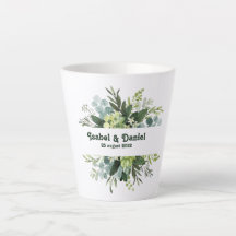 Benutzerdefinierter Name moderne florale girly Kaf