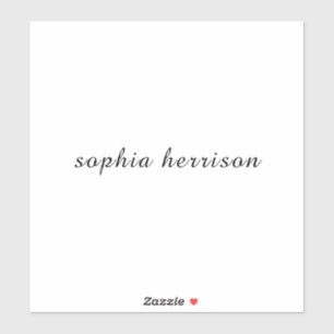 Benutzerdefinierter Name Moderne Schriftgestaltung Aufkleber