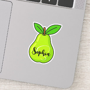 Benutzerdefinierter Name & Monogramm Kawaii Süße Aufkleber