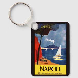 Benutzerdefinierter Name Napoli (Neapel) Vintage R Schlüsselanhänger