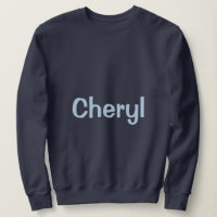 Benutzerdefinierter Name Navy Blau Damen Sweatshir