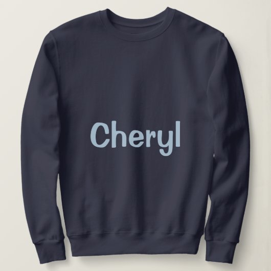 Benutzerdefinierter Name Navyblaue Frauen-Sweatjac Sweatshirt (Design vorne)
