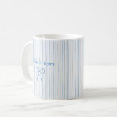 Benutzerdefinierter Name Neues Mutter-Vater-Gesche Kaffeetasse (Vorderseite Links)