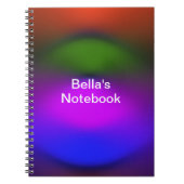 Benutzerdefinierter Name Neumblau, Lila, Grün und Notizblock (Vorderseite)