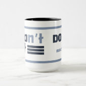 Benutzerdefinierter Name "Nicht aufgeben" Tasse (Zentrum)