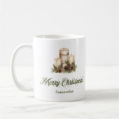 Benutzerdefinierter Name Nordic Style Weihnachtska Kaffeetasse (Links)