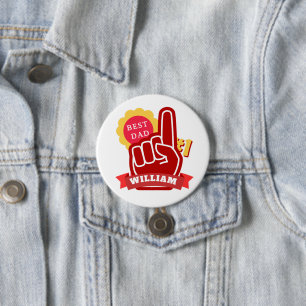 Benutzerdefinierter Name Nr. 1 Bester Vater Vatert Button