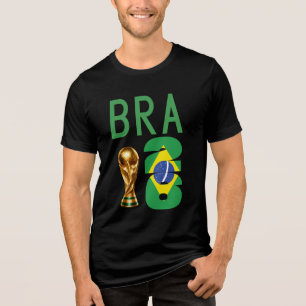 Benutzerdefinierter Name Nummer Brasilien 2026 Wel Tri-Blend Shirt