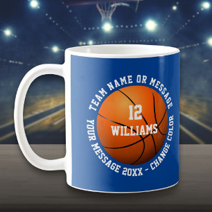 Benutzerdefinierter Name, Nummer, Teamname Basketb Kaffeetasse